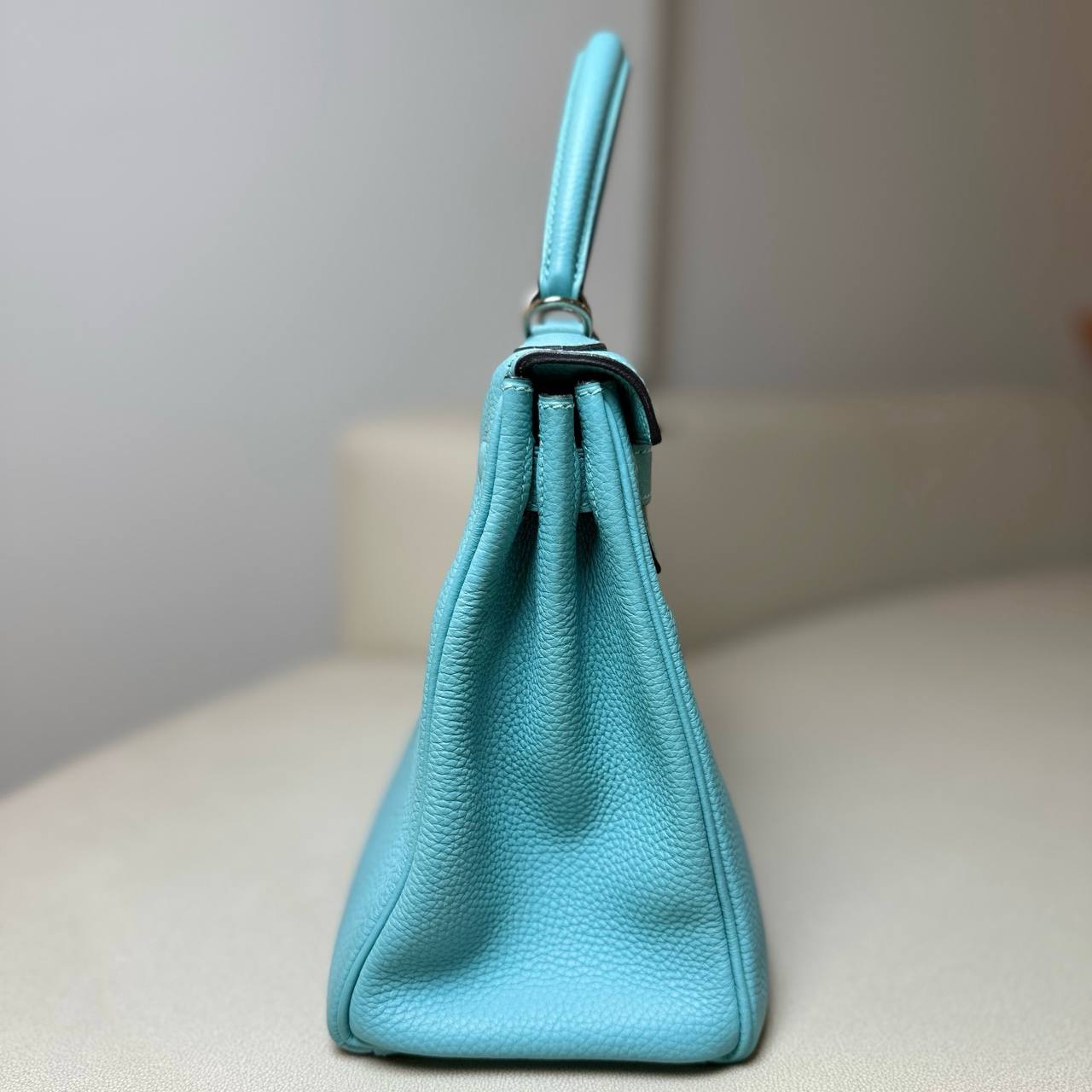 Hermès Kelly 28 Blue Atoll Togo Leather