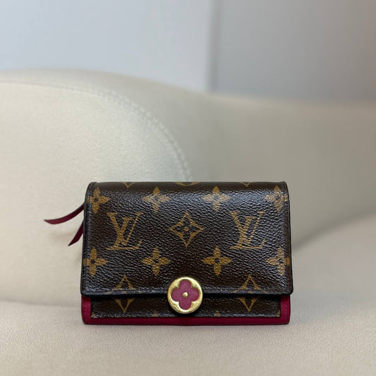 LV Flore Compact Wallet