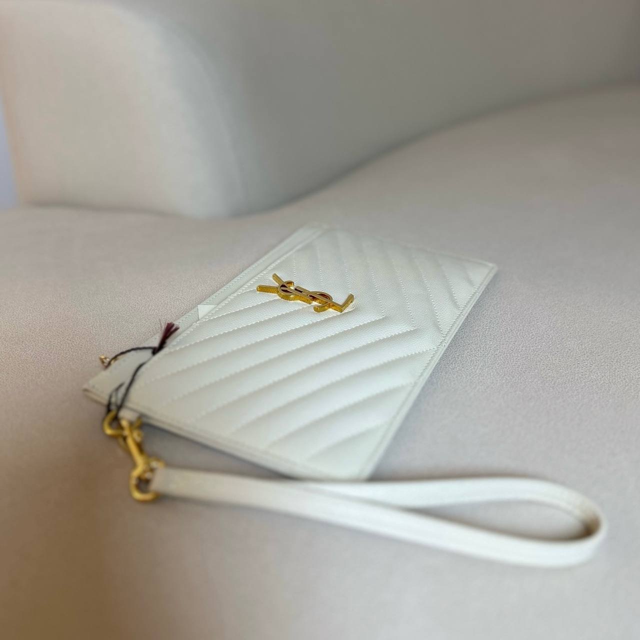 Saint Laurent Cassandre Matelassé Large Pouch