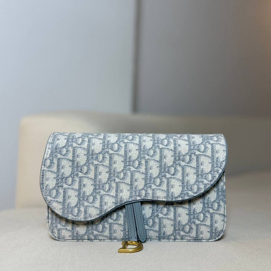 Dior Medium Saddle Pouch with Chain