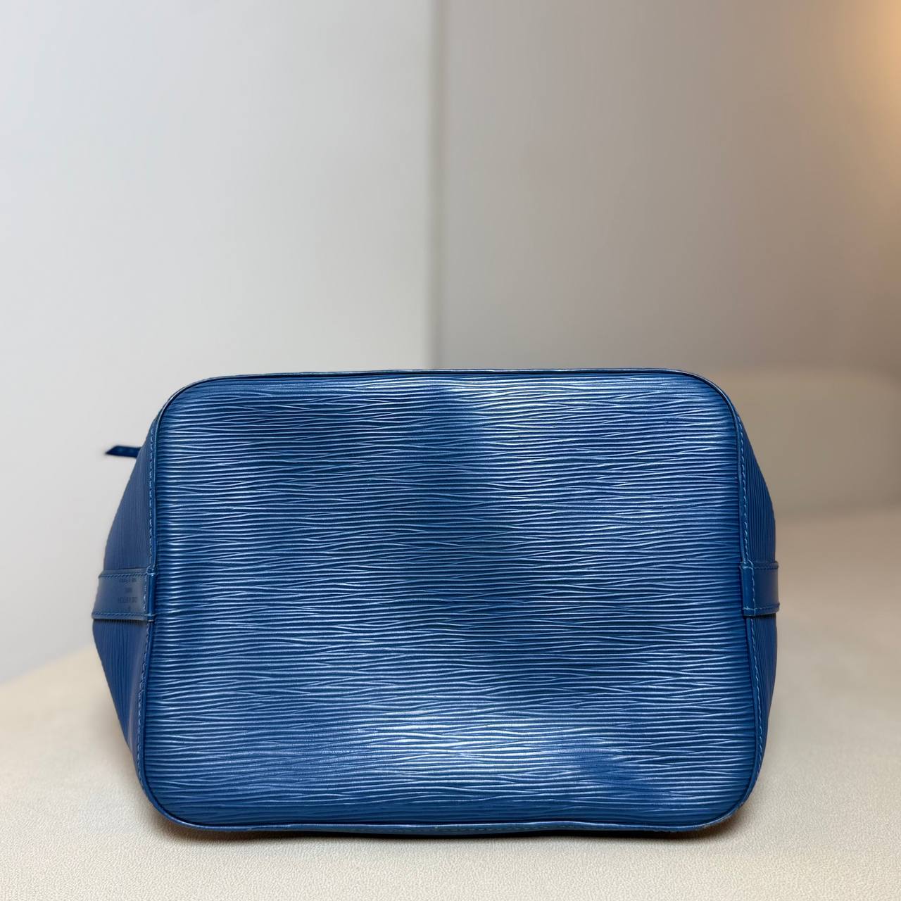 LV Blue Epi Noé Bucket Bag
