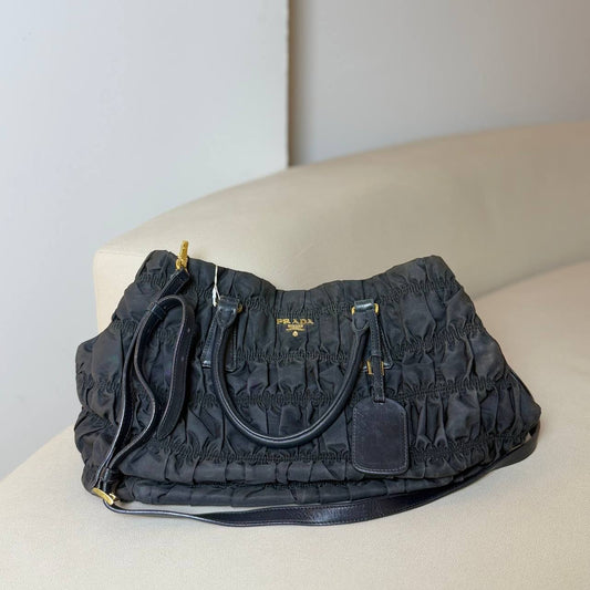 Prada Tessuto Gaufre Tote Bag