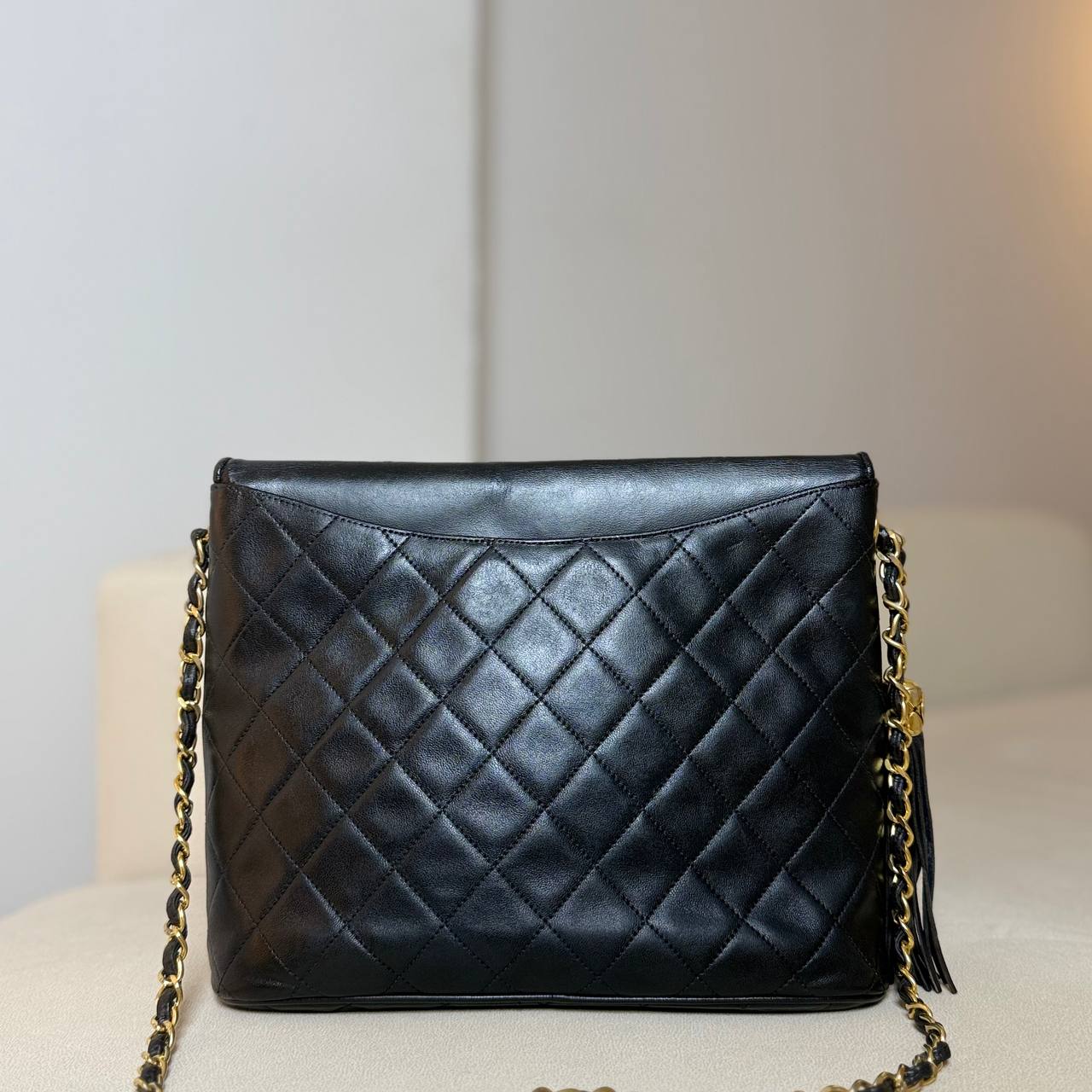 Chanel Vintage Lambskin Tassel Flap Bag