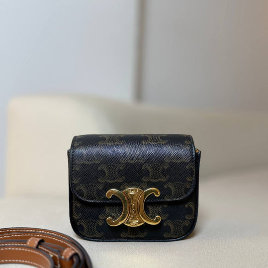 Celine Mini Claude in Triomphe Canvas