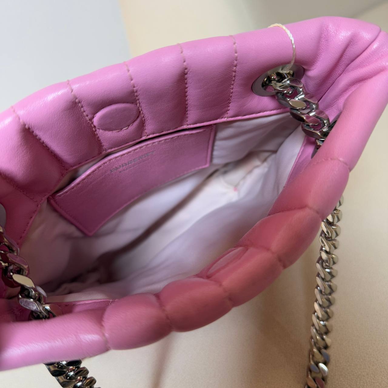Burberry Lola Mini Quilted Leather Bucket Bag