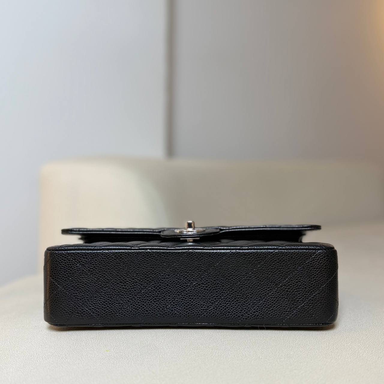 Chanel Classic Medium Double Flap Black Caviar SHW