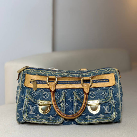 LV Neo Speedy Monogram Denim
