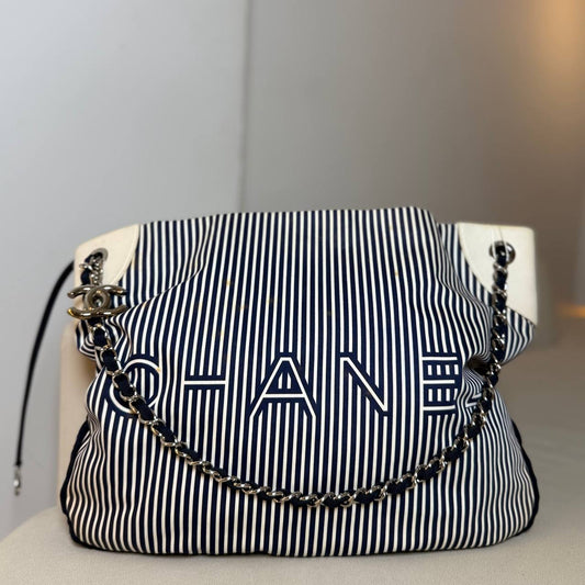 Chanel Striped Rialto Tote