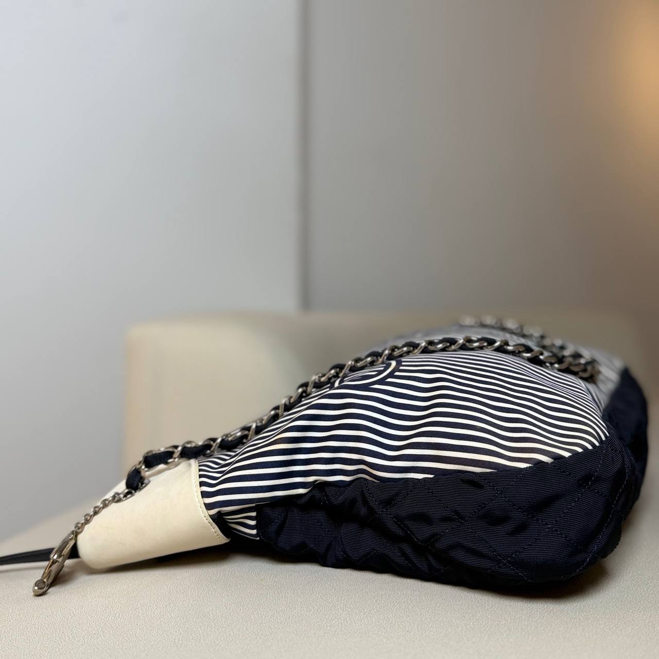 Chanel Striped Rialto Tote