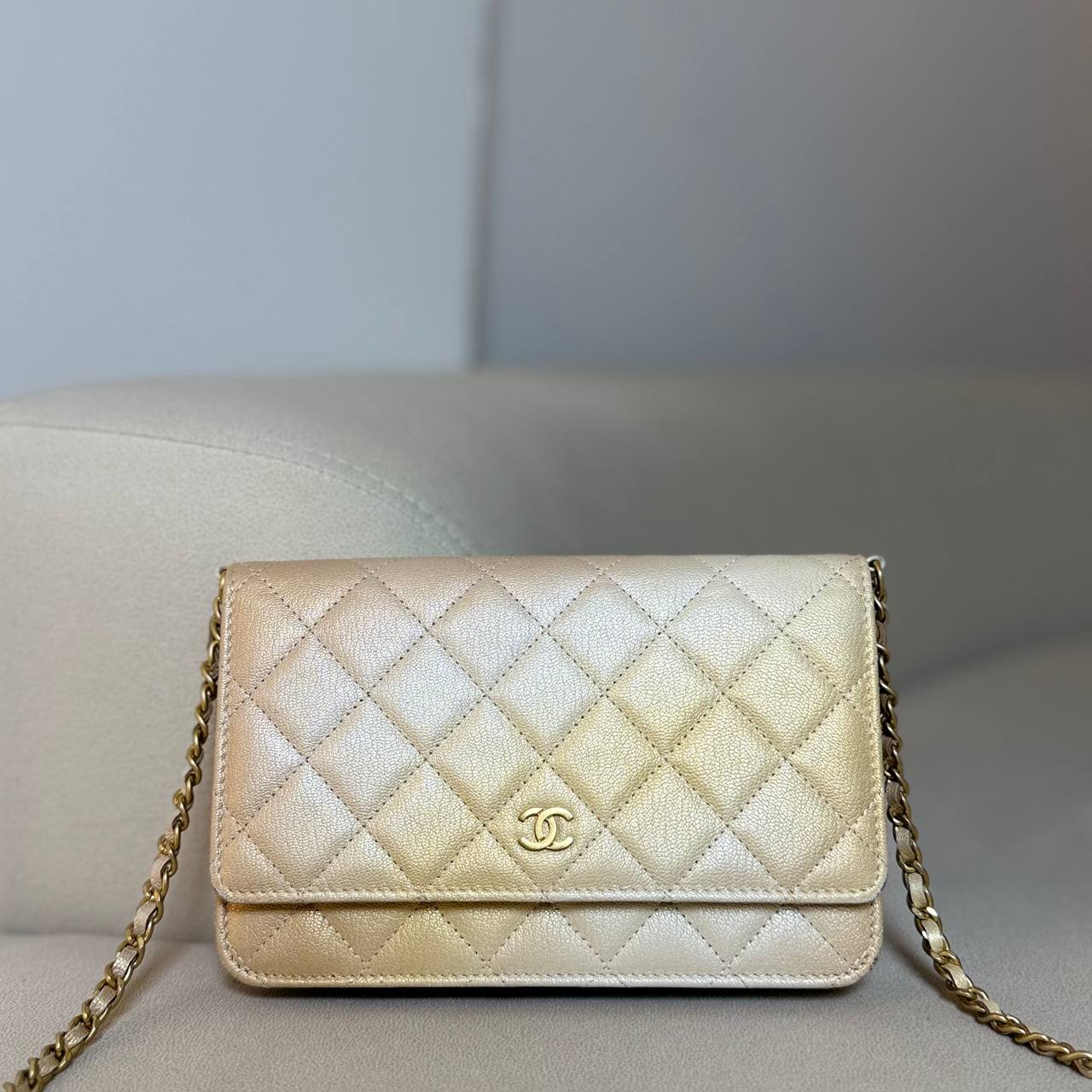 Chanel WOC Iridiscent Calfskin GHW