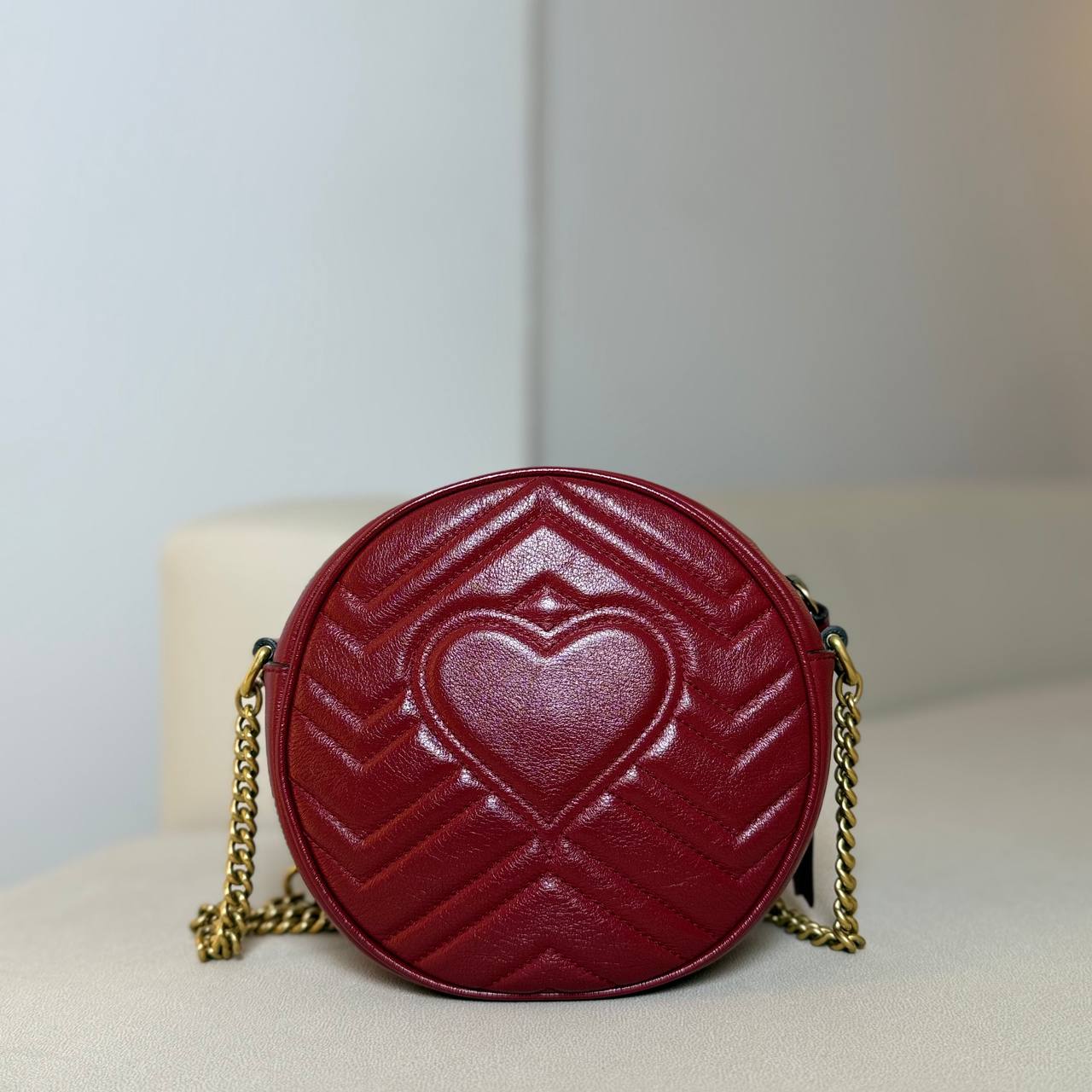 Gucci GG Marmont Mini Round Shoulder Bag