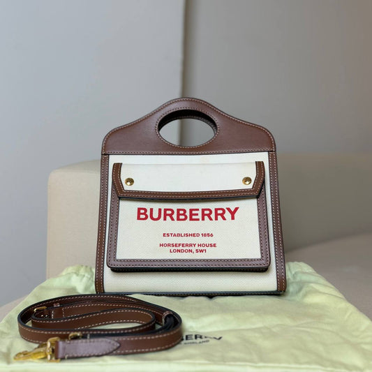Burberry Mini Pocket Tote Bag