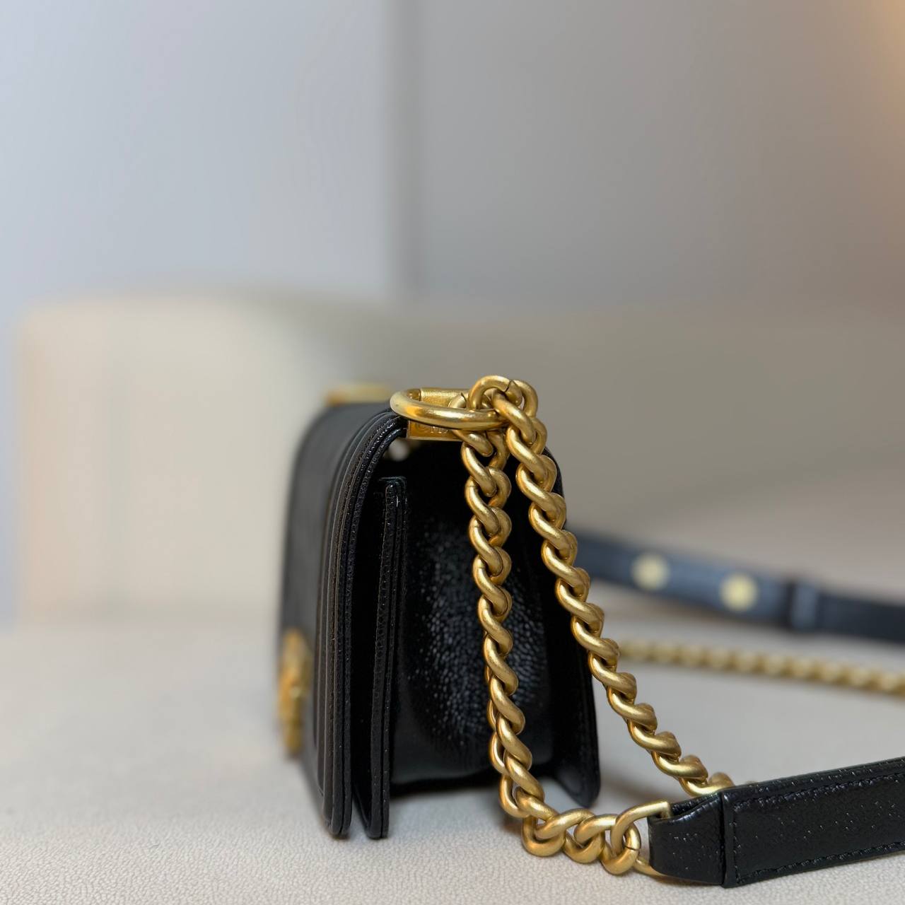 Chanel Boy Mini in Black Caviar