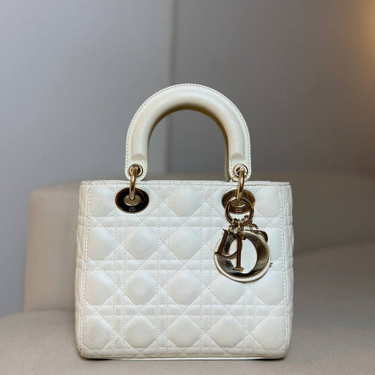 Lady Dior Small in Cannage Lambskin GHW