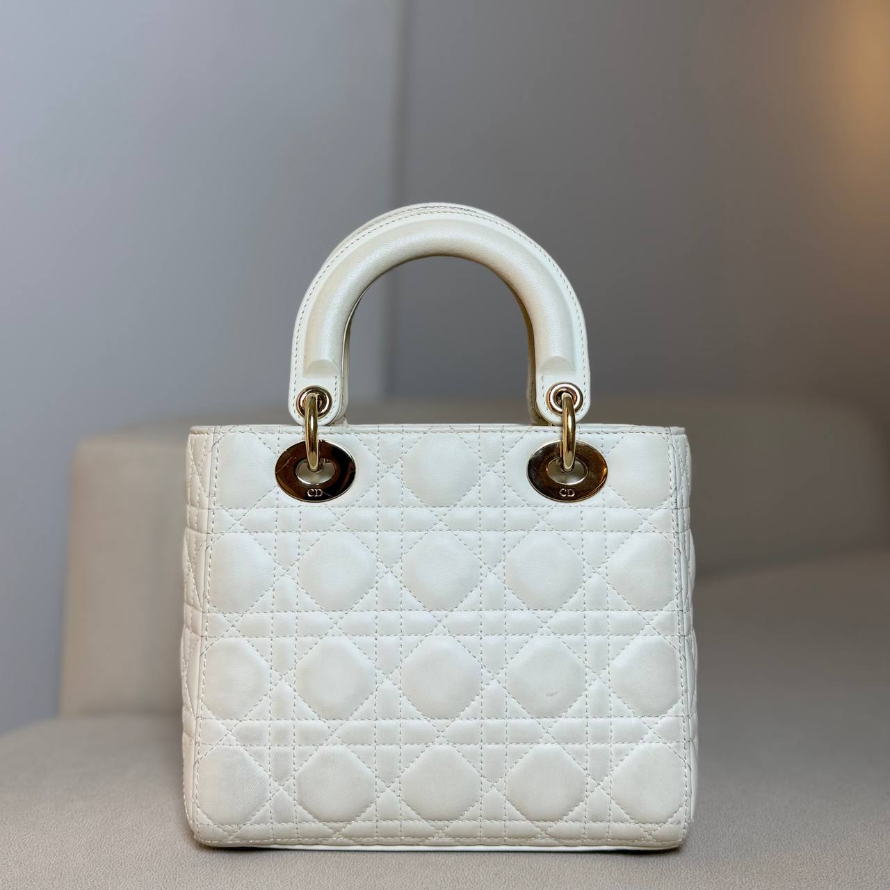 Lady Dior Small in Cannage Lambskin GHW