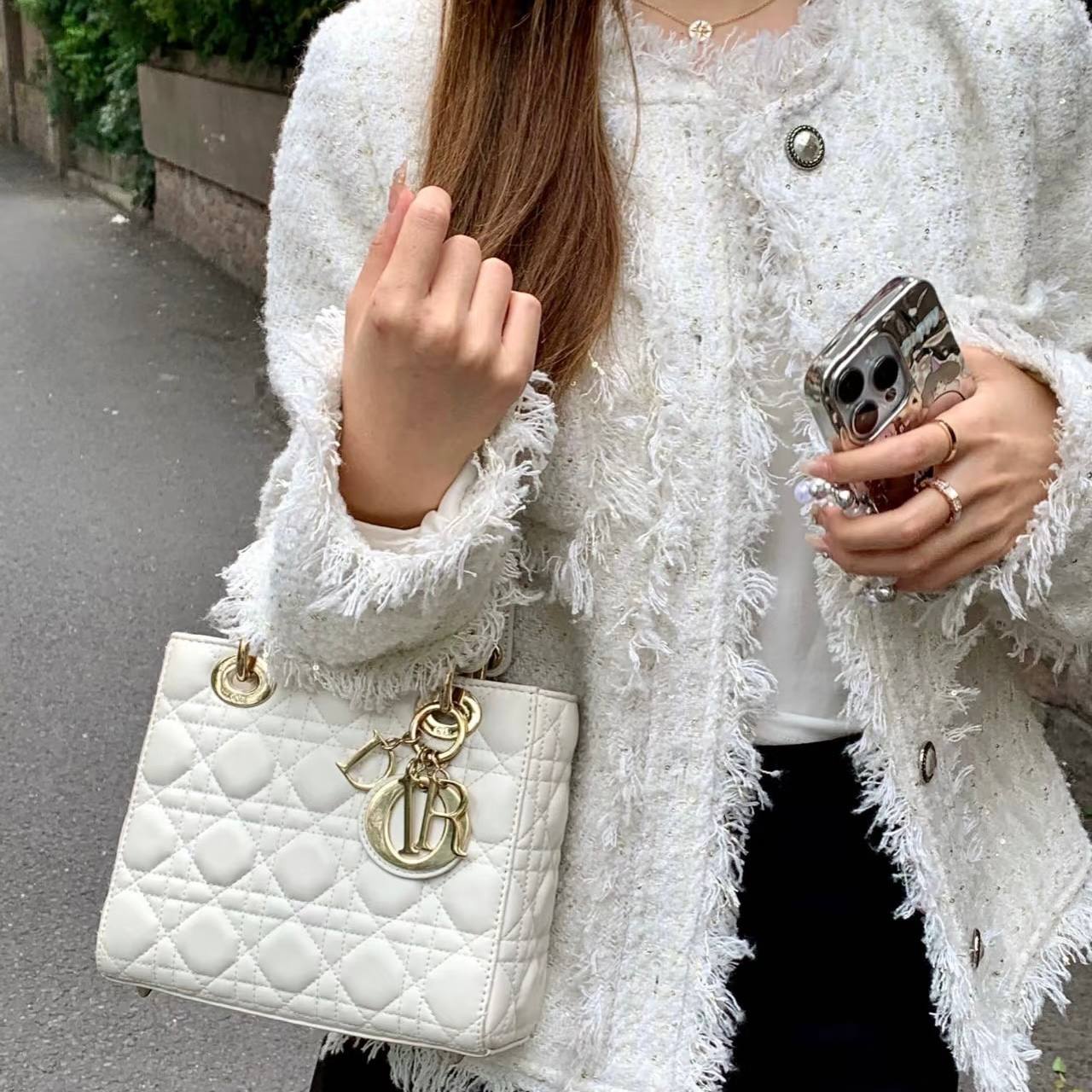 Lady Dior Small in Cannage Lambskin GHW