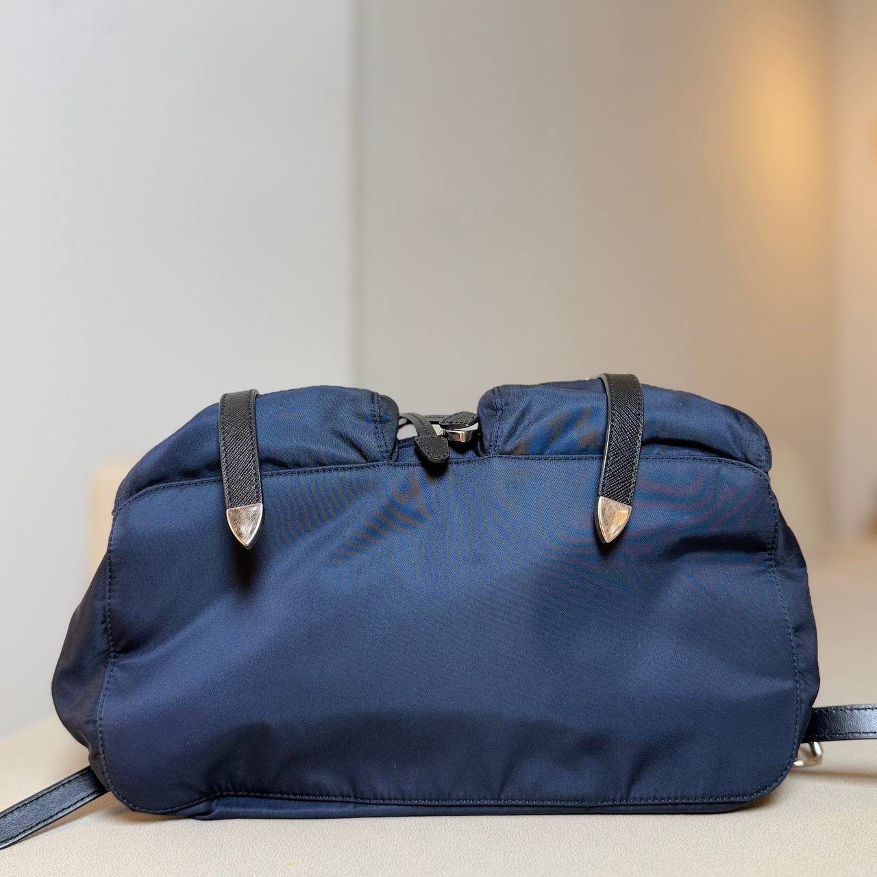 Prada Nylon and Saffiano Leather Backpack