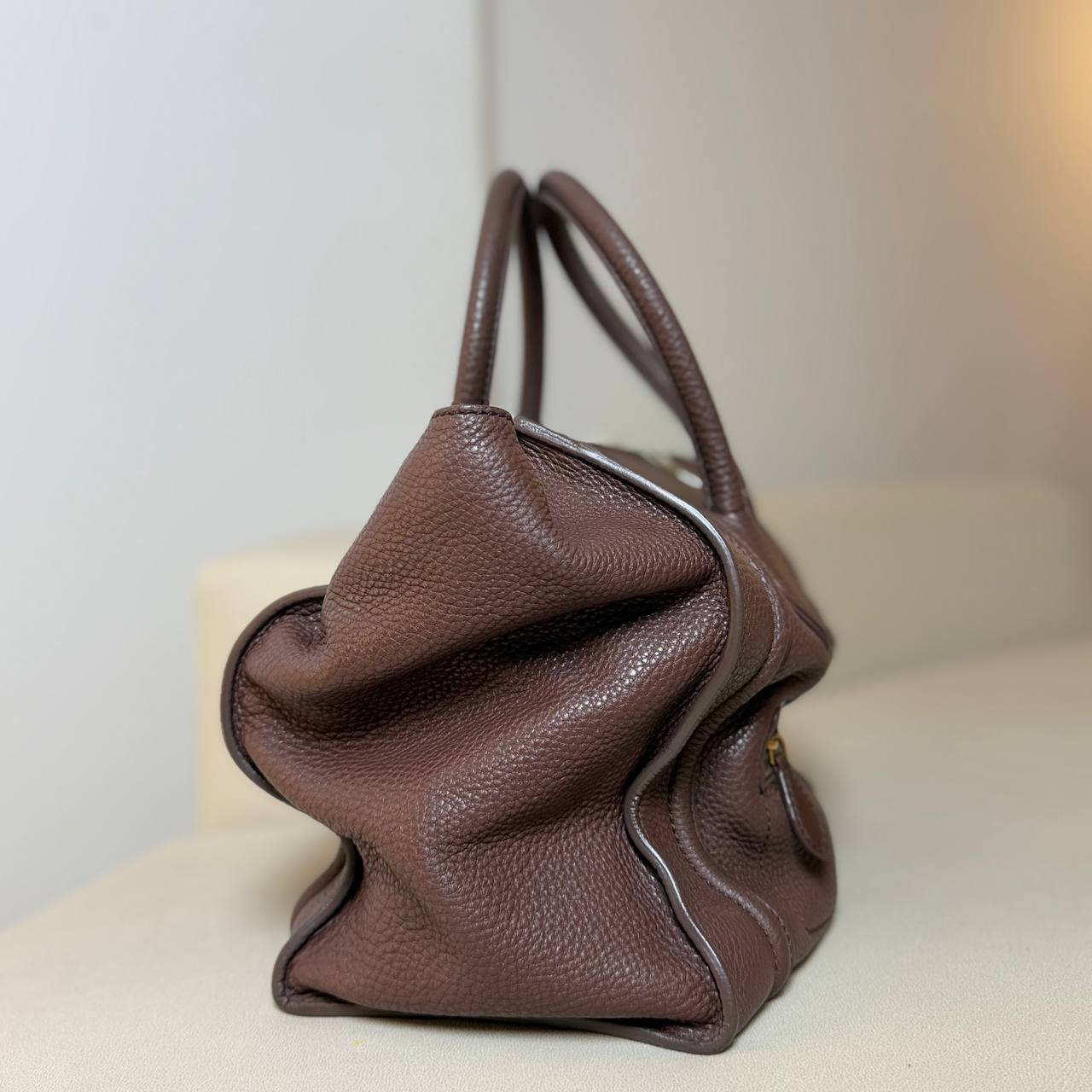 Celine Mini Luggage Brown Leather