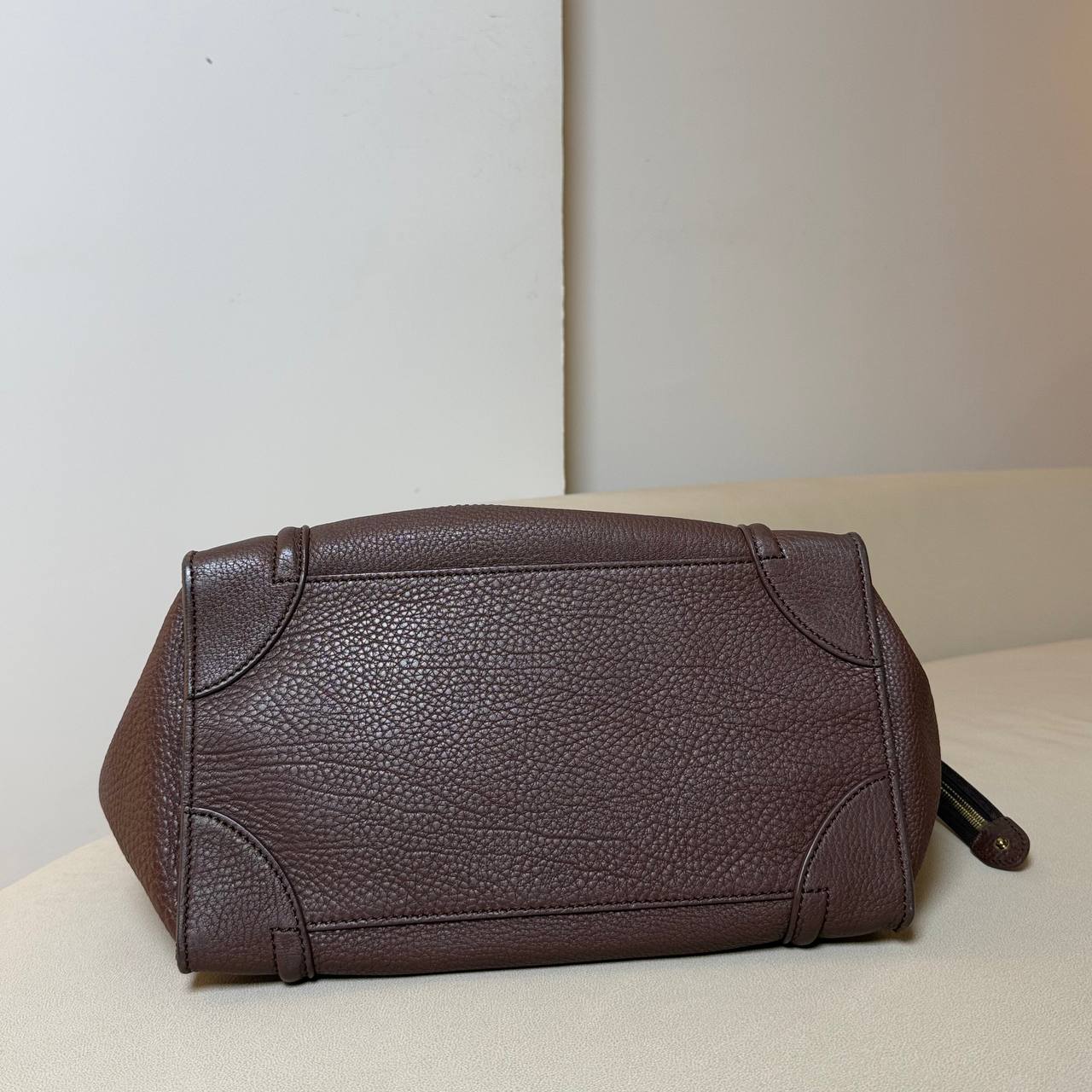 Celine Mini Luggage Brown Leather