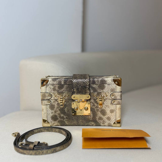 LV Petite Malle Lizard Skin