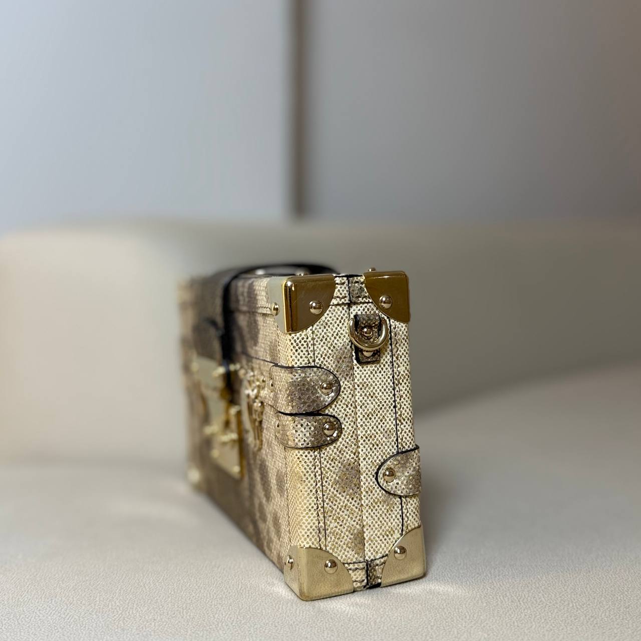 LV Petite Malle Lizard Skin