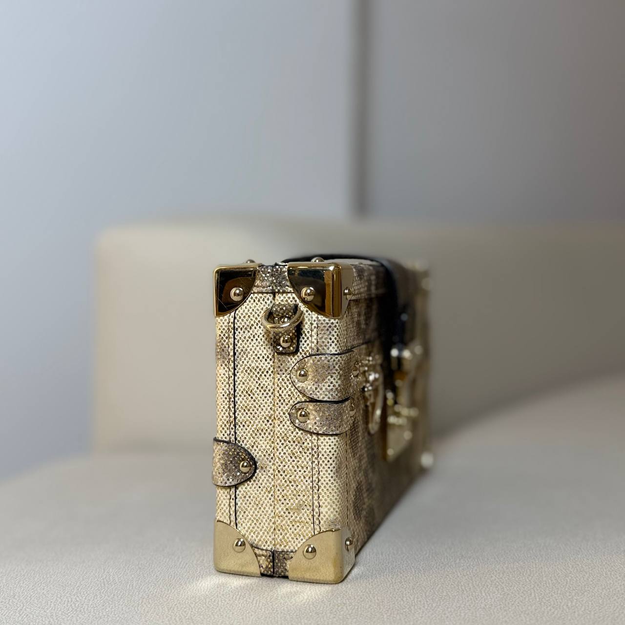 LV Petite Malle Lizard Skin