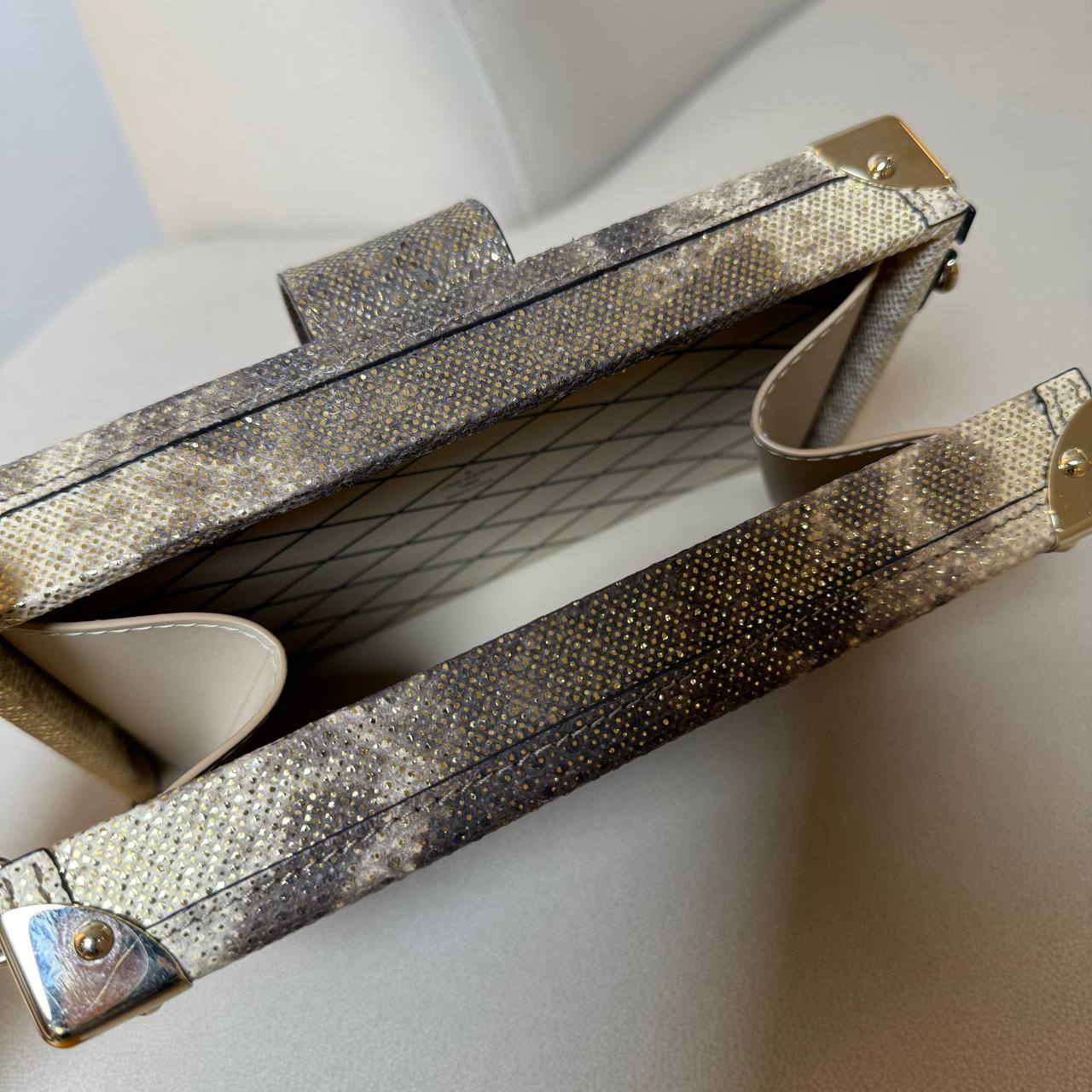 LV Petite Malle Lizard Skin