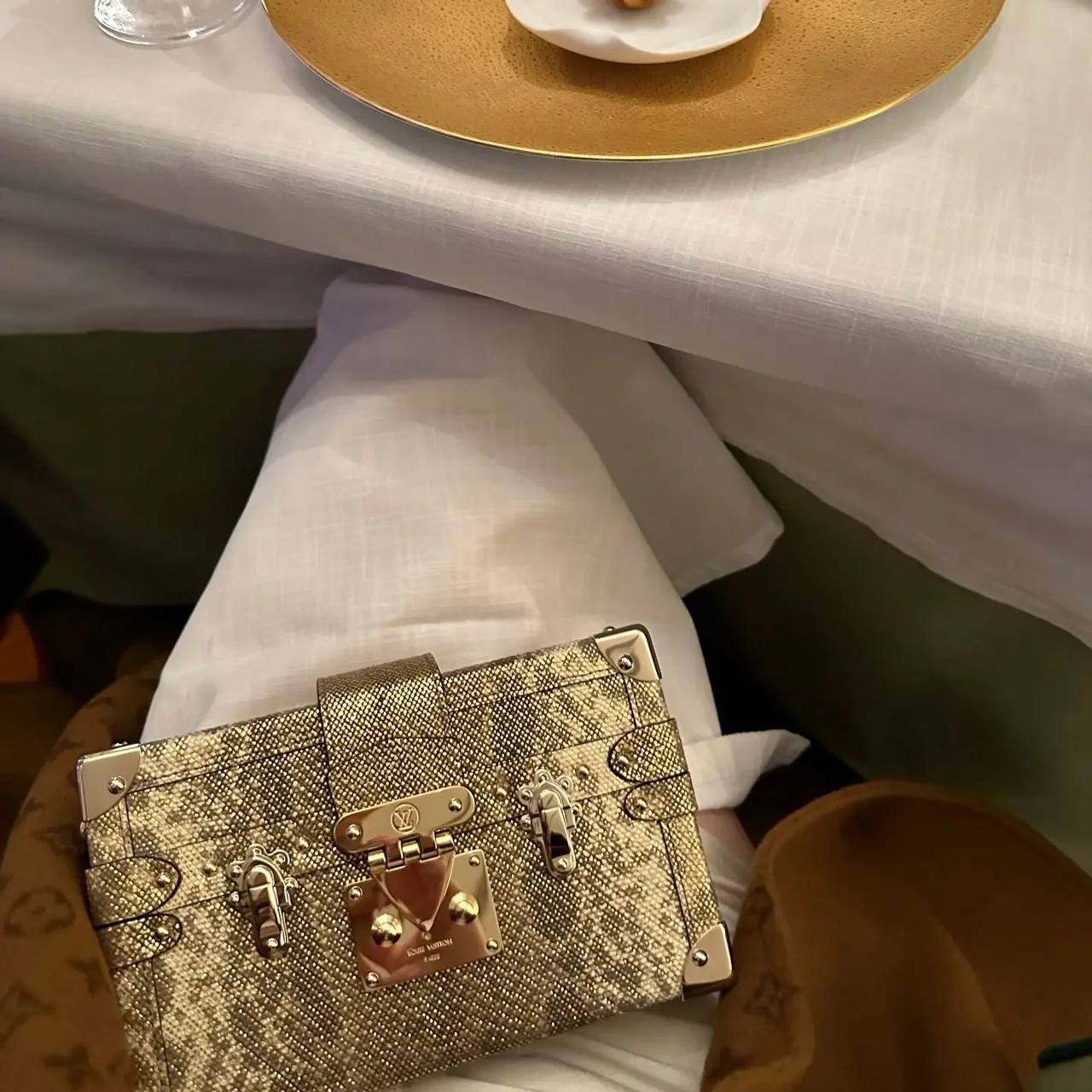 LV Petite Malle Lizard Skin